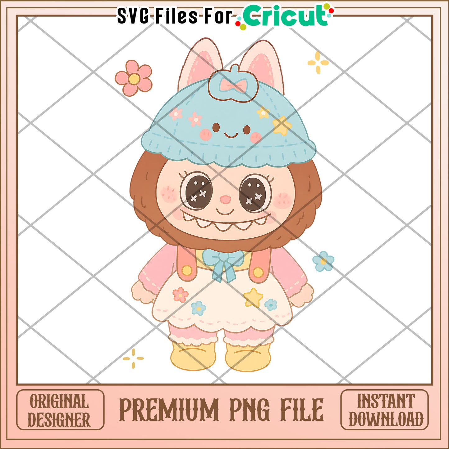 Cute design of labubu png, cute labubu png, labubu popmart png