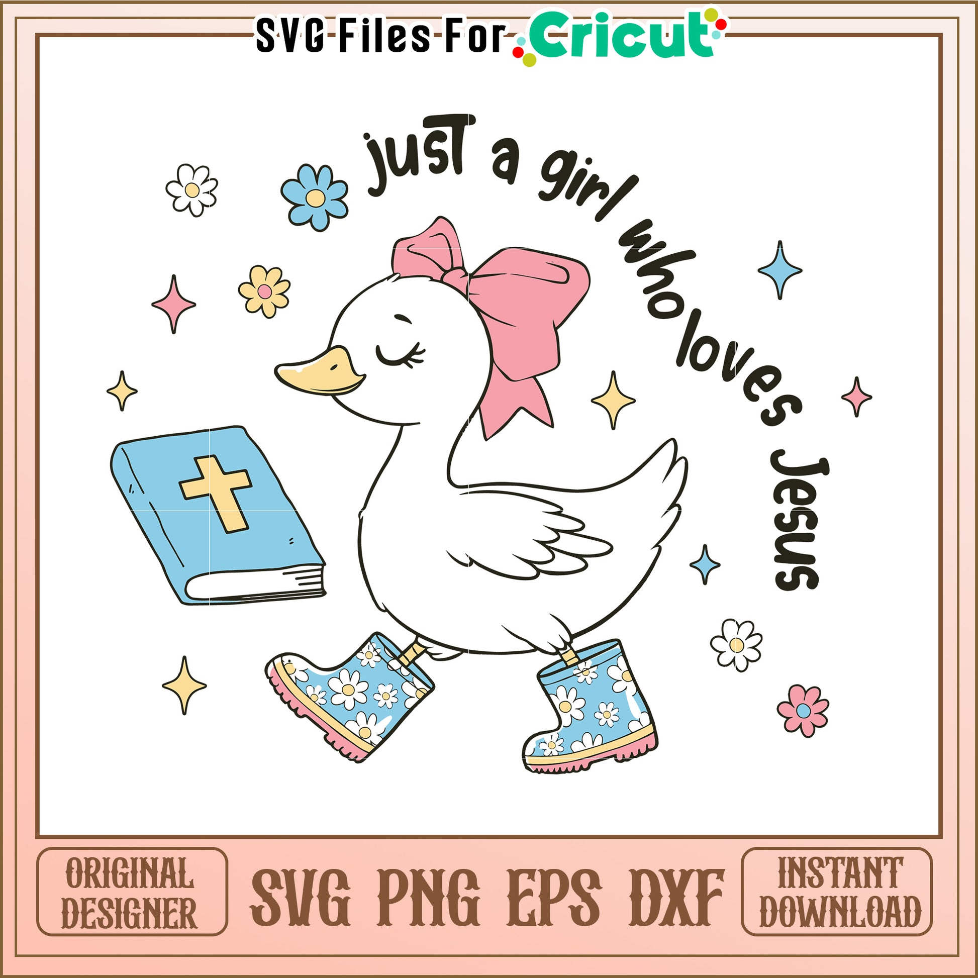 Cute duck design with scripture, perfect for faith-based gifts