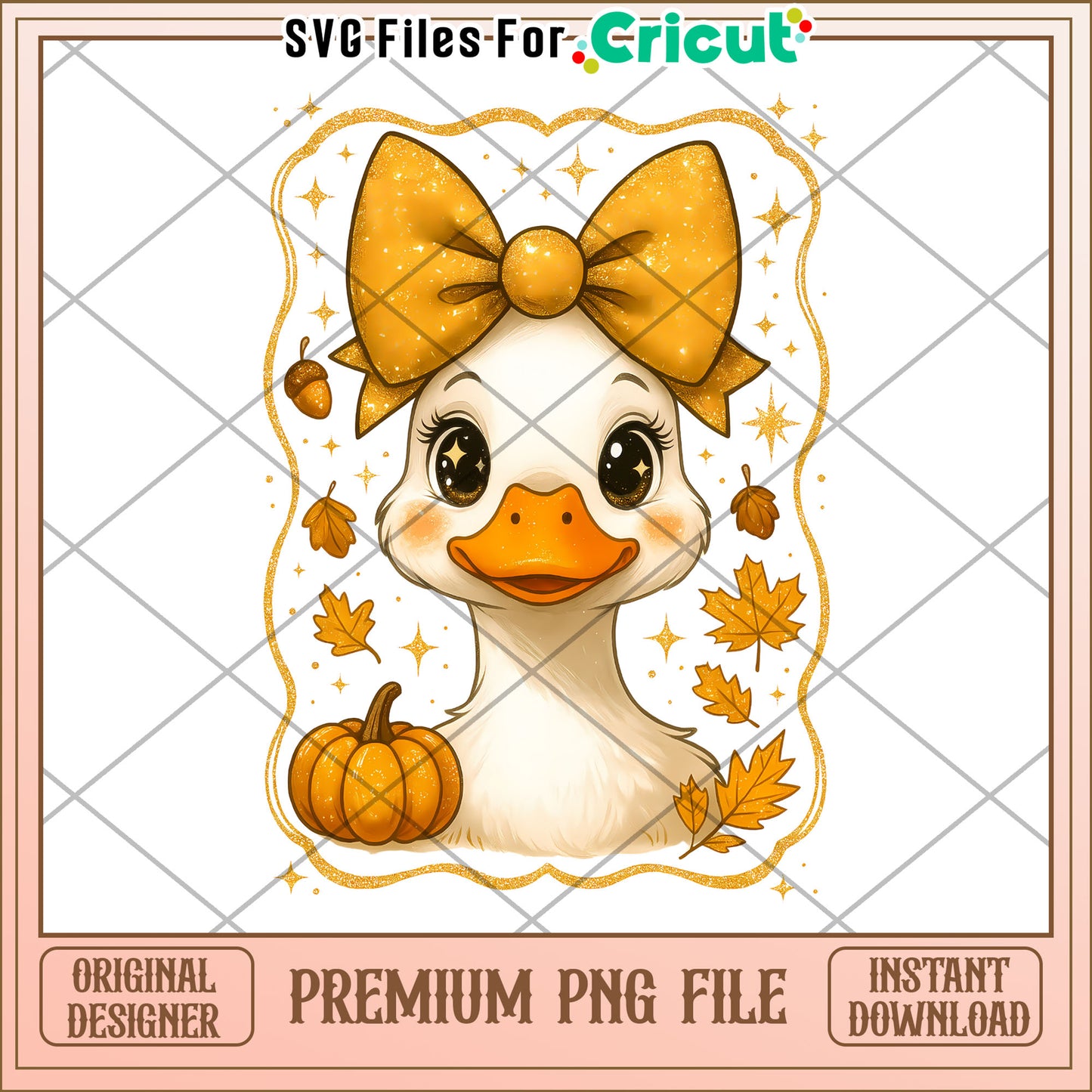 Cute goose design png, autumn cartoon png, fall design png