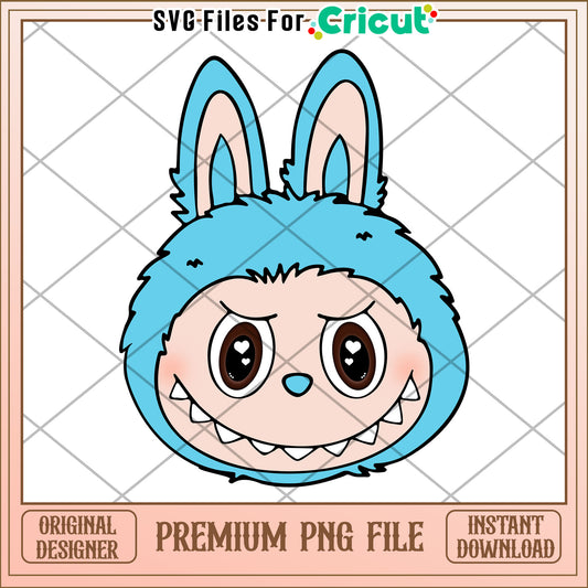 Cute labubu head png, labubu png, have a seat labubu​ png
