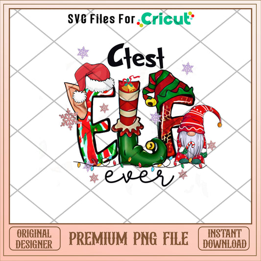 Cutest elf ever christmas png, elf png, christmas png