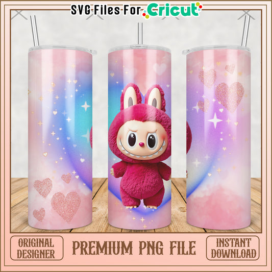 Cute tumbler png, labubu secret png, labubu keychain​ png