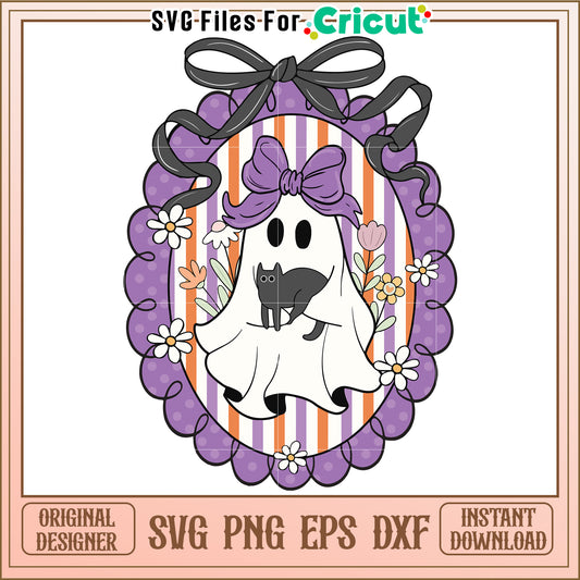 Cute white ghost svg, cartoons characters svg, halloween costumes svg