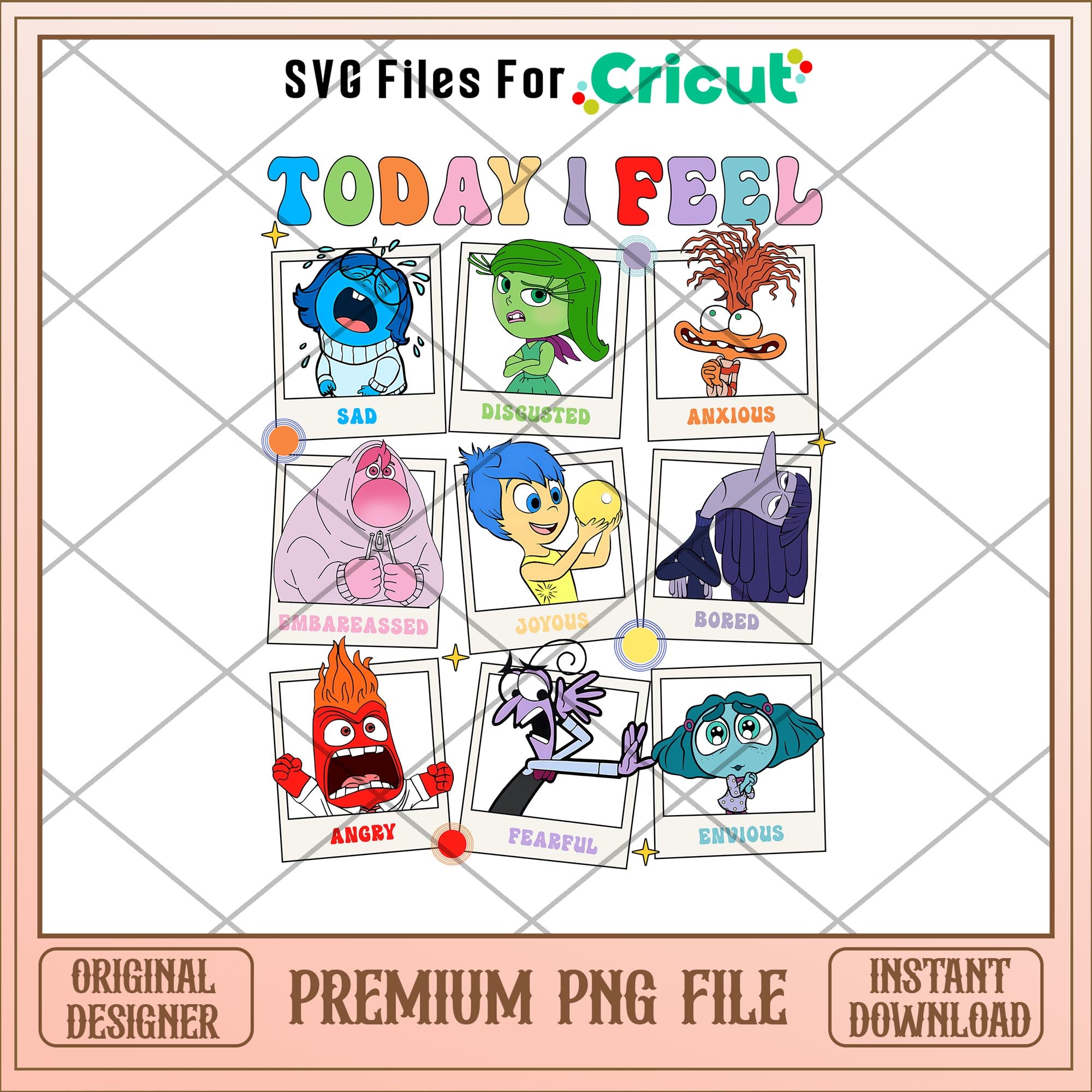 Inside Out File Room Today I feel Inside out 2 png – svg files for cricut