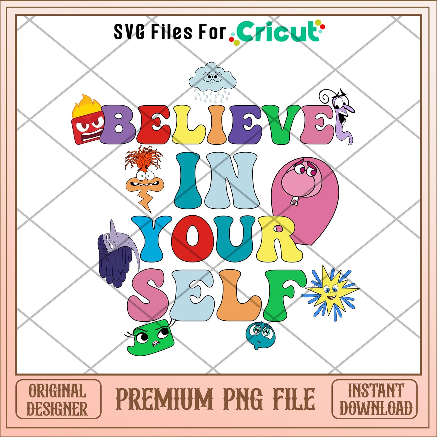 Believe in your self Inside out 2 png