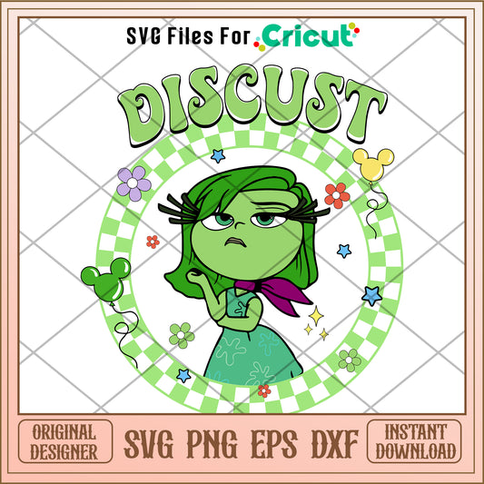 Disney Inside out 2 discust SVG design