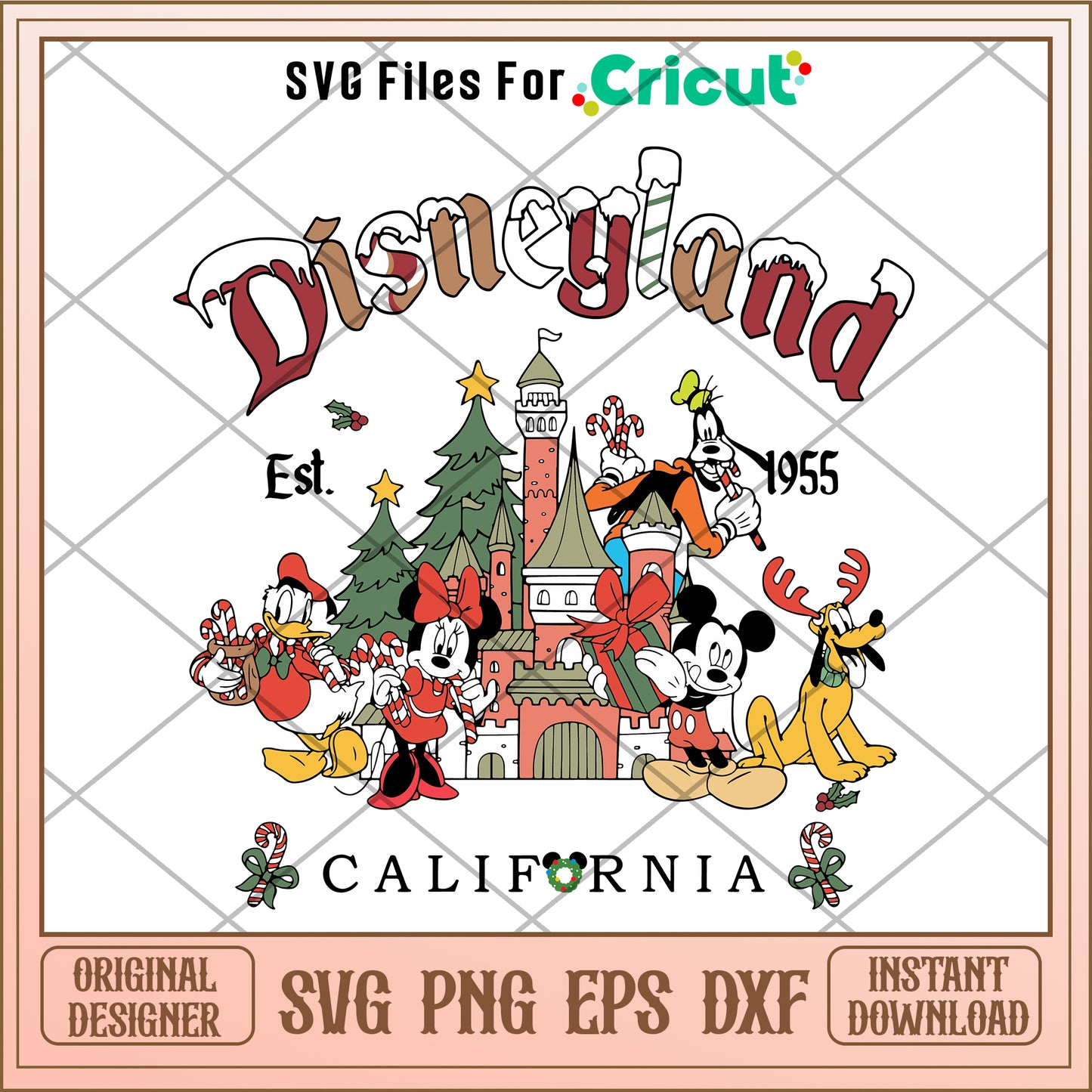 Mickey Disneyland est 1955 SVG