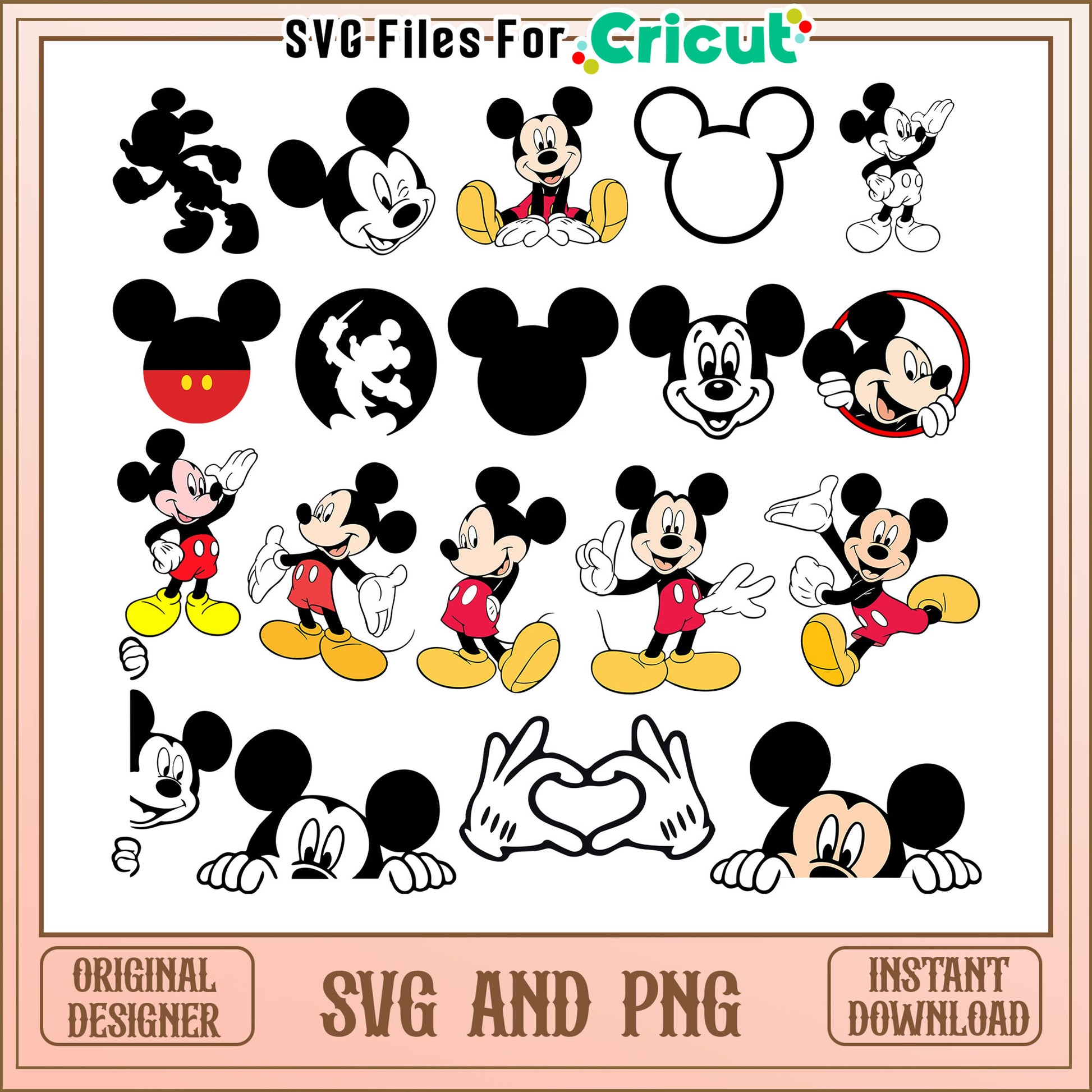 Disney mickey mouse bundle svg, mickey mouse svg, disney svg