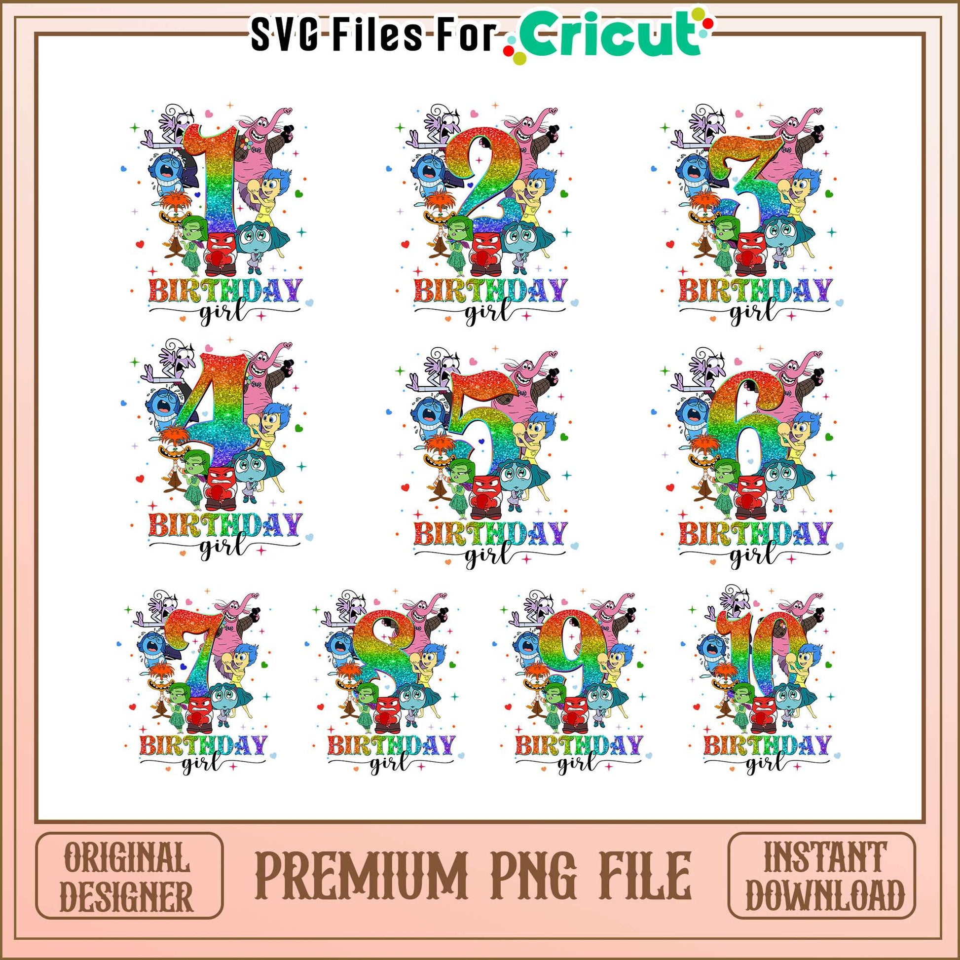 Toy story birthday girl number bundle png, toy story birthday​ png