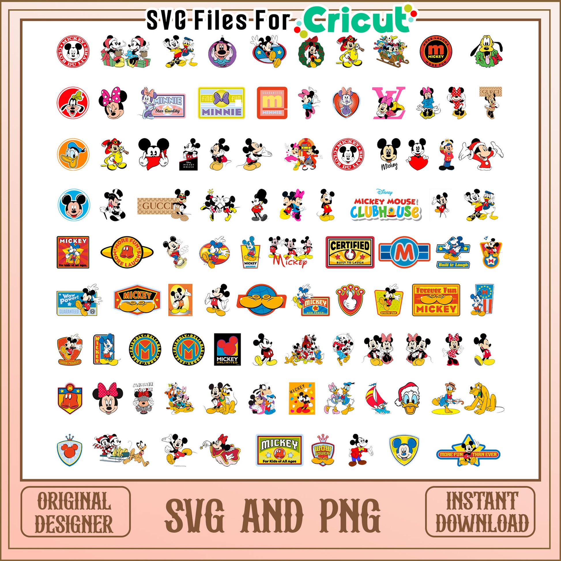 Disney mickey minnie mouse bundle svg, mickey mouse and minnie mouse​ svg