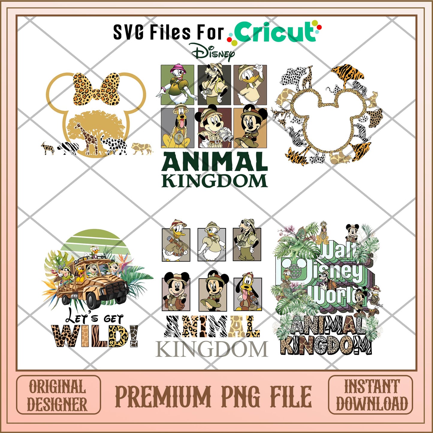 Disney Animal Kingdom Safari PNG Bundle