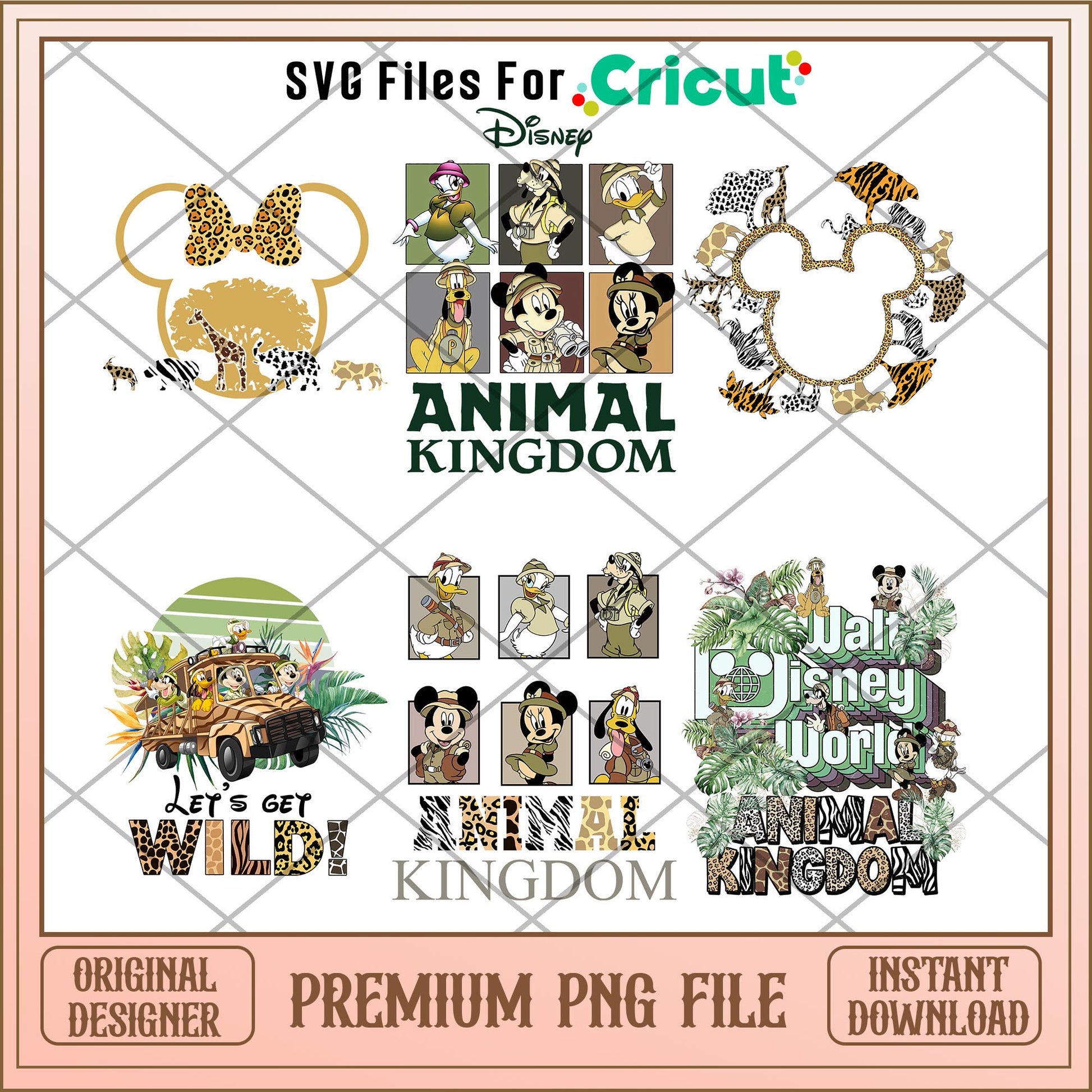 Disney Animal Kingdom Safari PNG Bundle