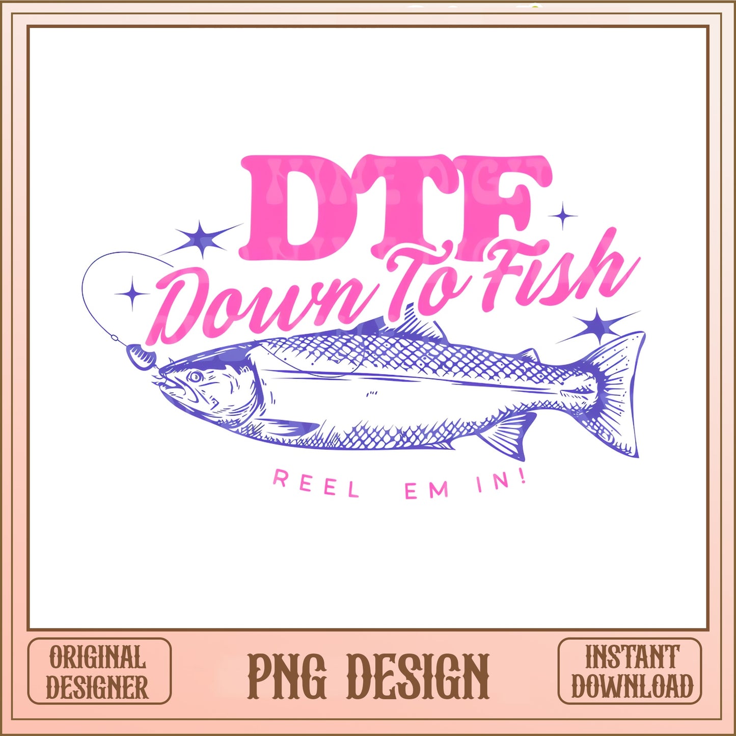 DTF Down To Fish PNG, Funny Fishing Shirt Design, Fishing PNG