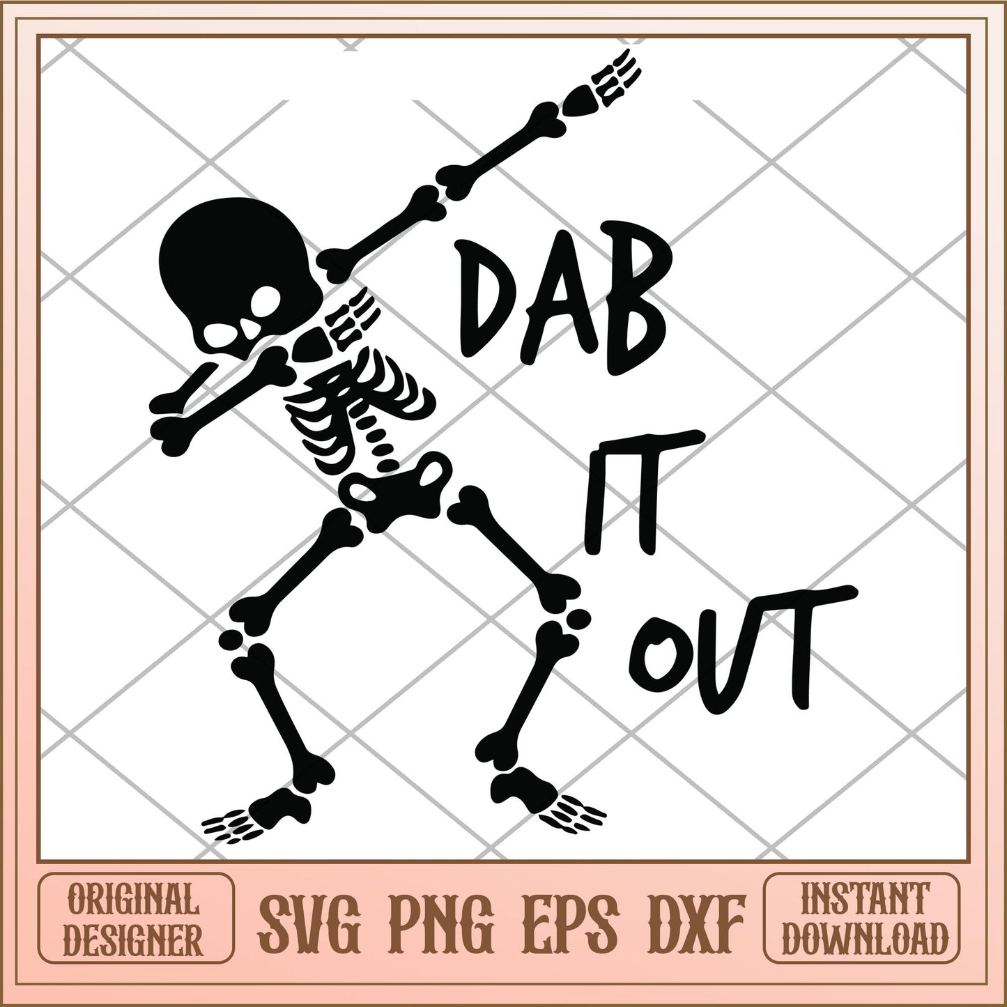 Dab it out skeleton svg, The Nightmare Before Christmas Svg, digital download