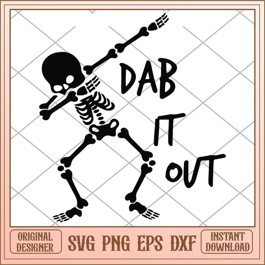 Dab it out skeleton svg, The Nightmare Before Christmas Svg, digital download