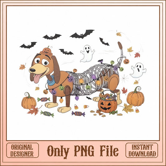 Dachshund Dog Halloween PNG, Weiner Dog Pumpkin, Fall Autumn PNG