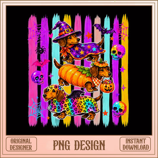 Dachshund Halloween Costume PNG, Spooky Wiener Dog Design, Dog Halloween PNG