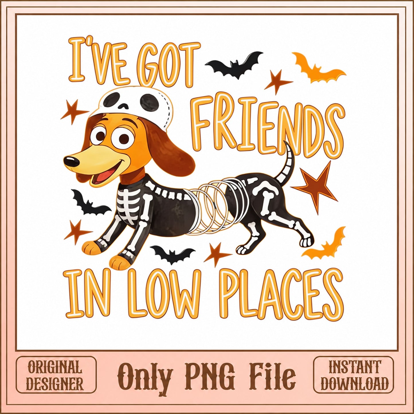 Dachshund Halloween SVG, I've Got Friends In Low Places, Dog PNG