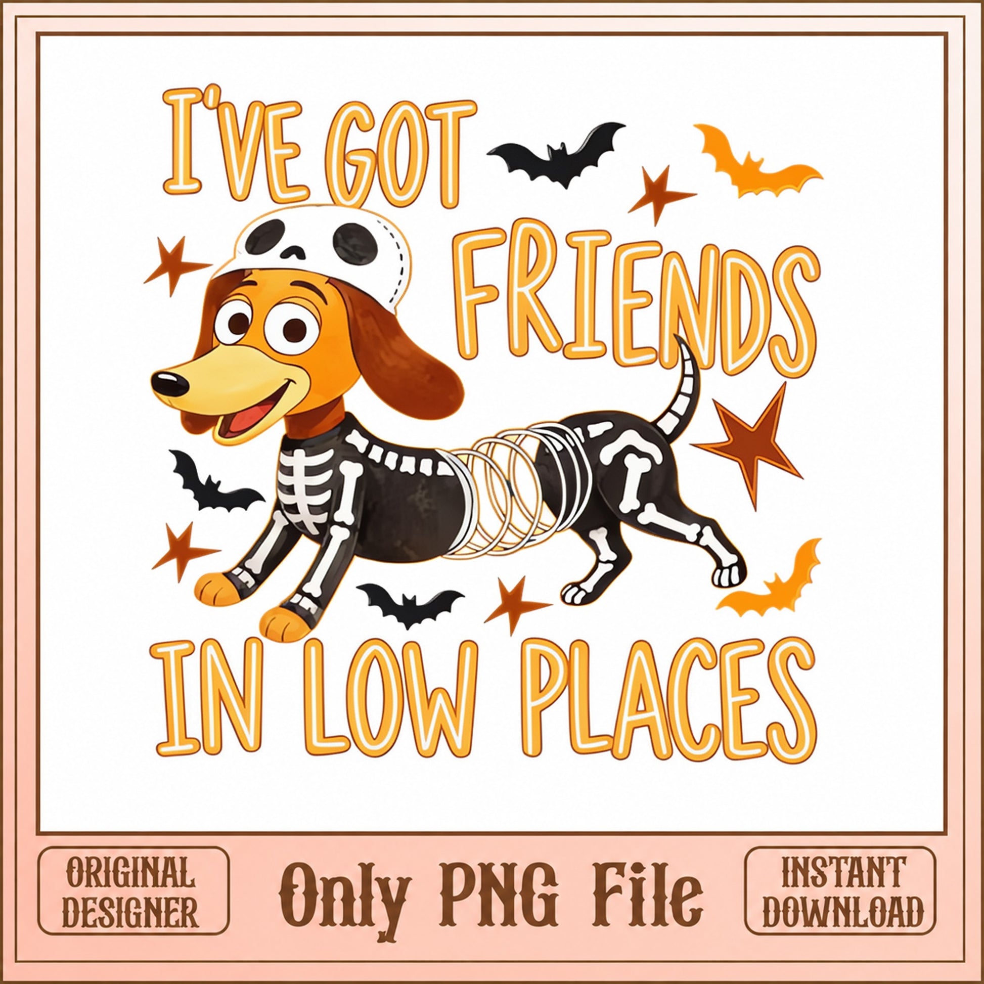 Dachshund Halloween SVG, I've Got Friends In Low Places, Dog PNG
