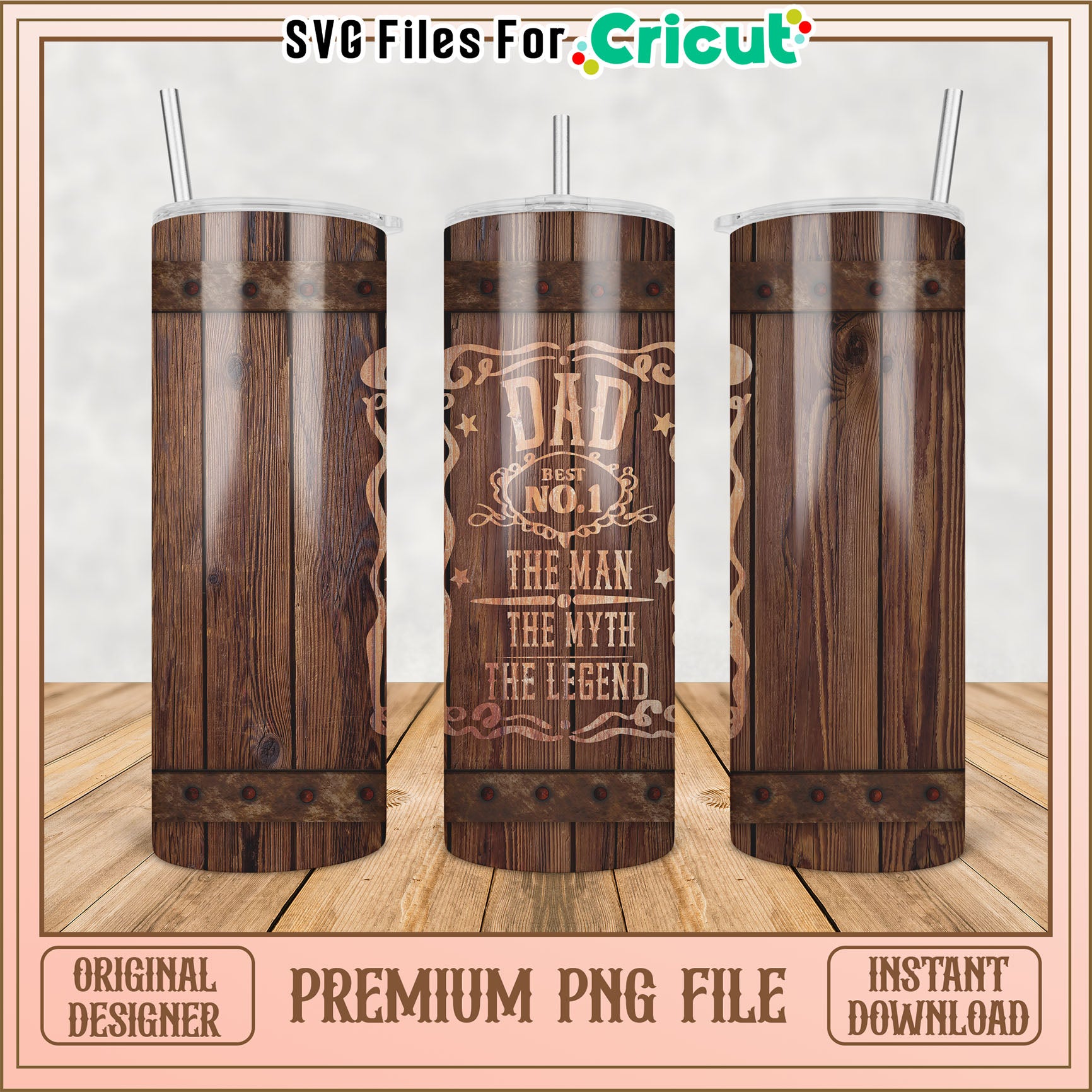 Dad Best No1 Tumbler PNG