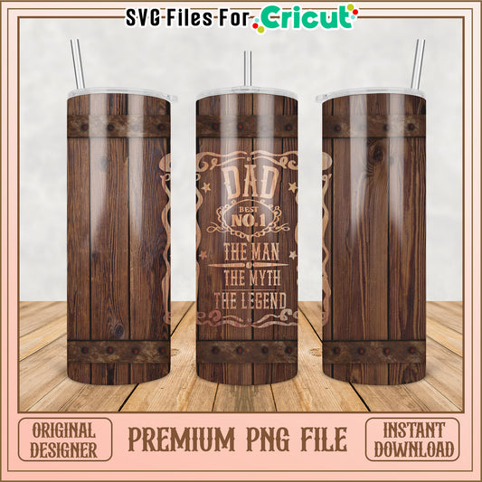 Dad Best No1 Tumbler PNG