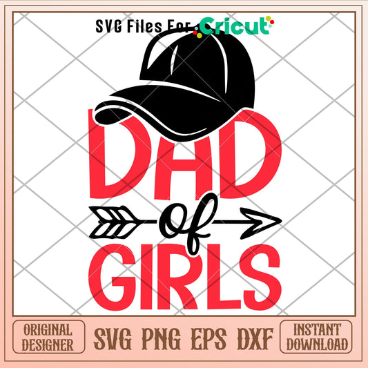 Dad Of Girls, Dad Of Girls Svg