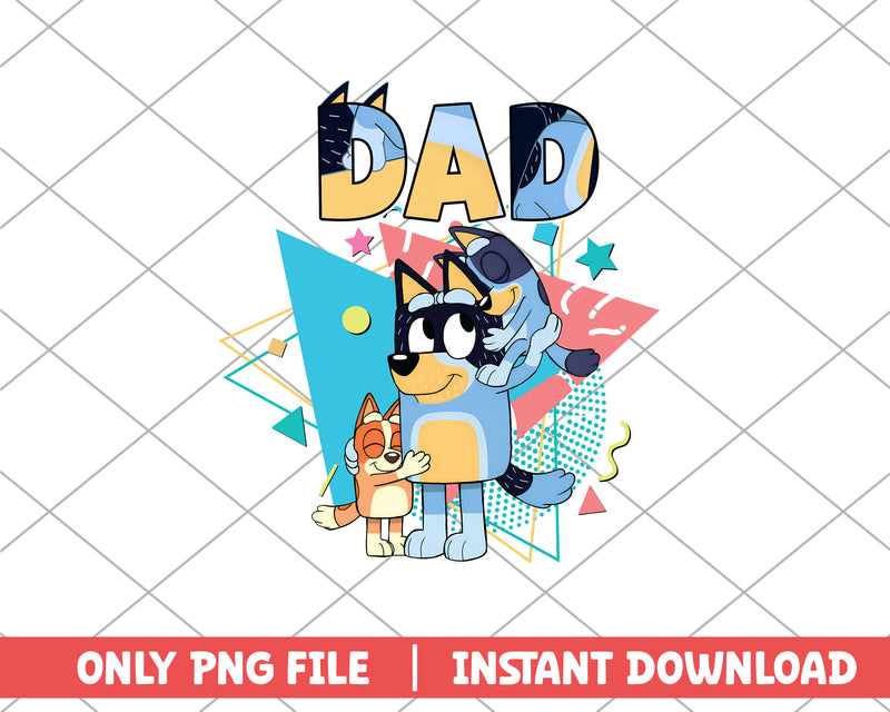 Dad and bluey bingo cartoon png 