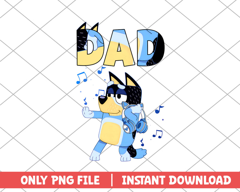 Dad and headphone cartoon png – svg files for cricut