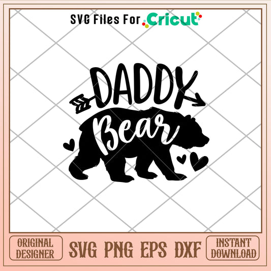 Daddy Bear Family, Daddy Bear Family Svg