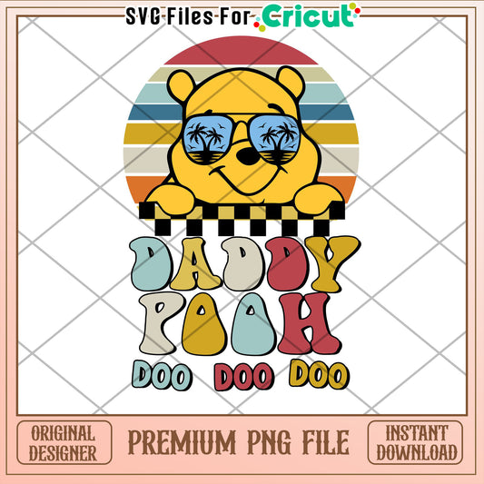Daddy Pooh Retro PNG Sublimation