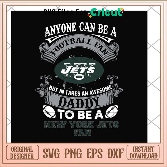 Daddy to be a new york jets fan svg, new york jets svg, new nfl svg 