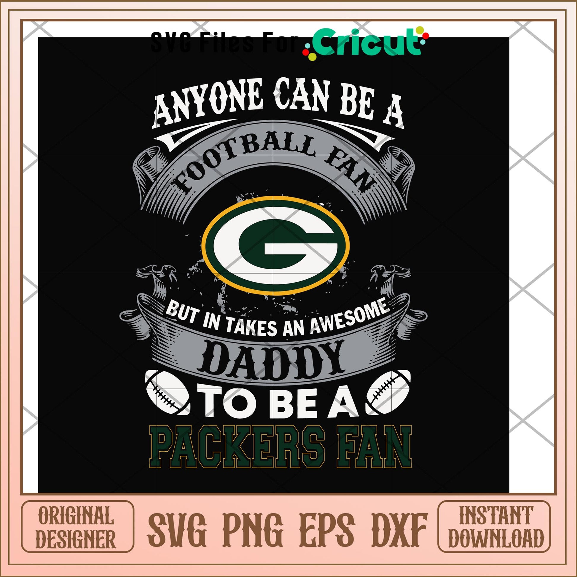 Daddy to be a packers fan svg, packers fan svg, new nfl svg 