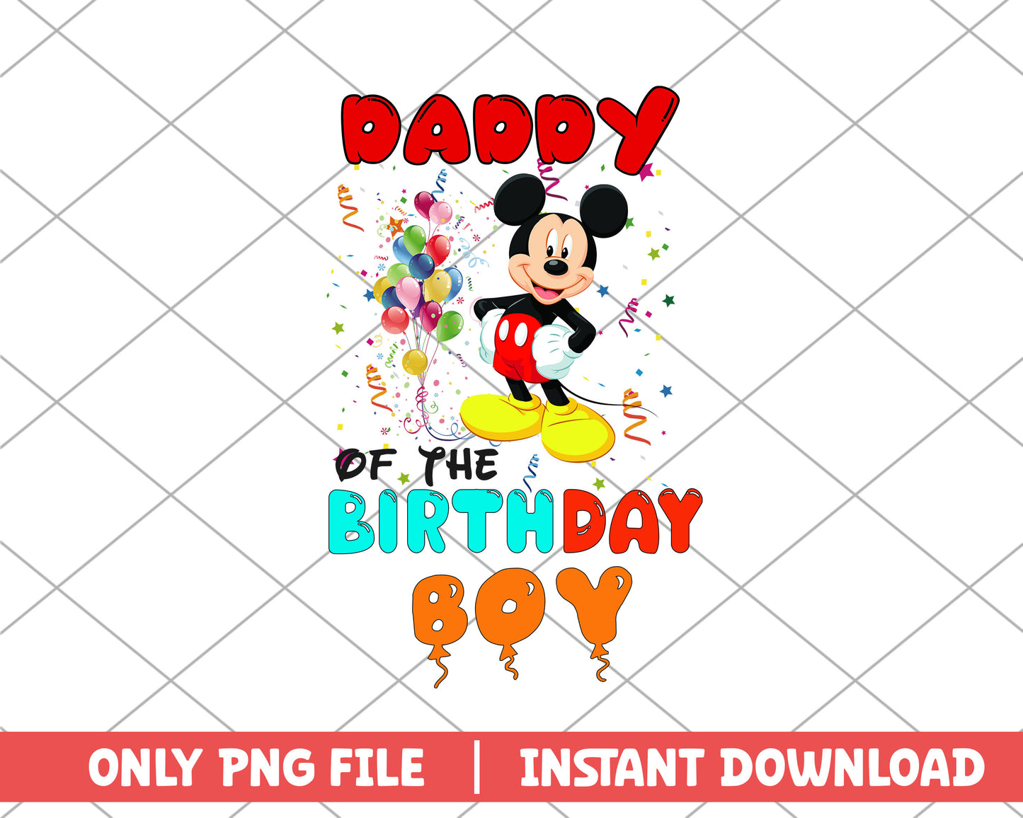 Daddy of the birthday boy disney png