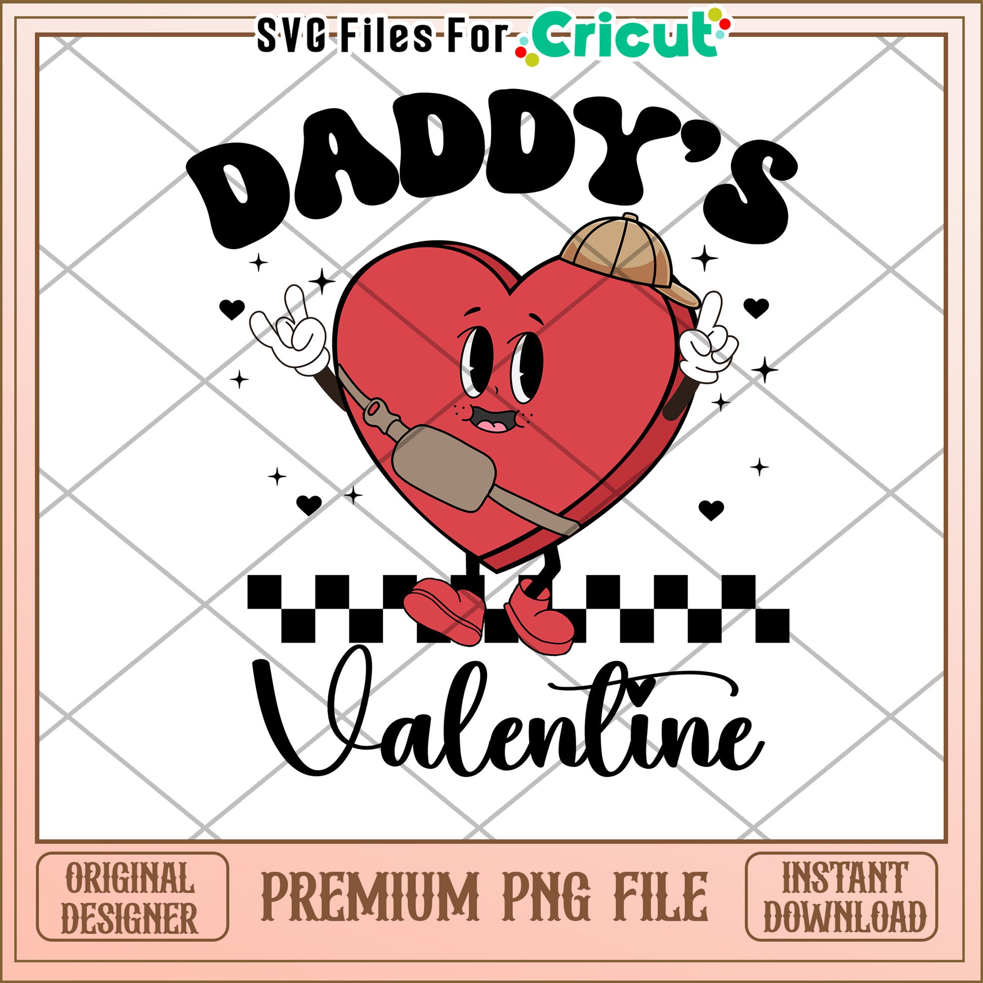 Daddys Valentine PNG Valentines Day Design
