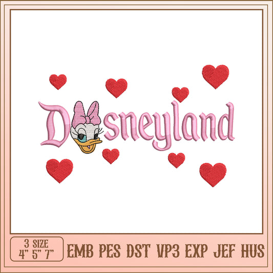 Daisy Disneyland Embroidery Design
