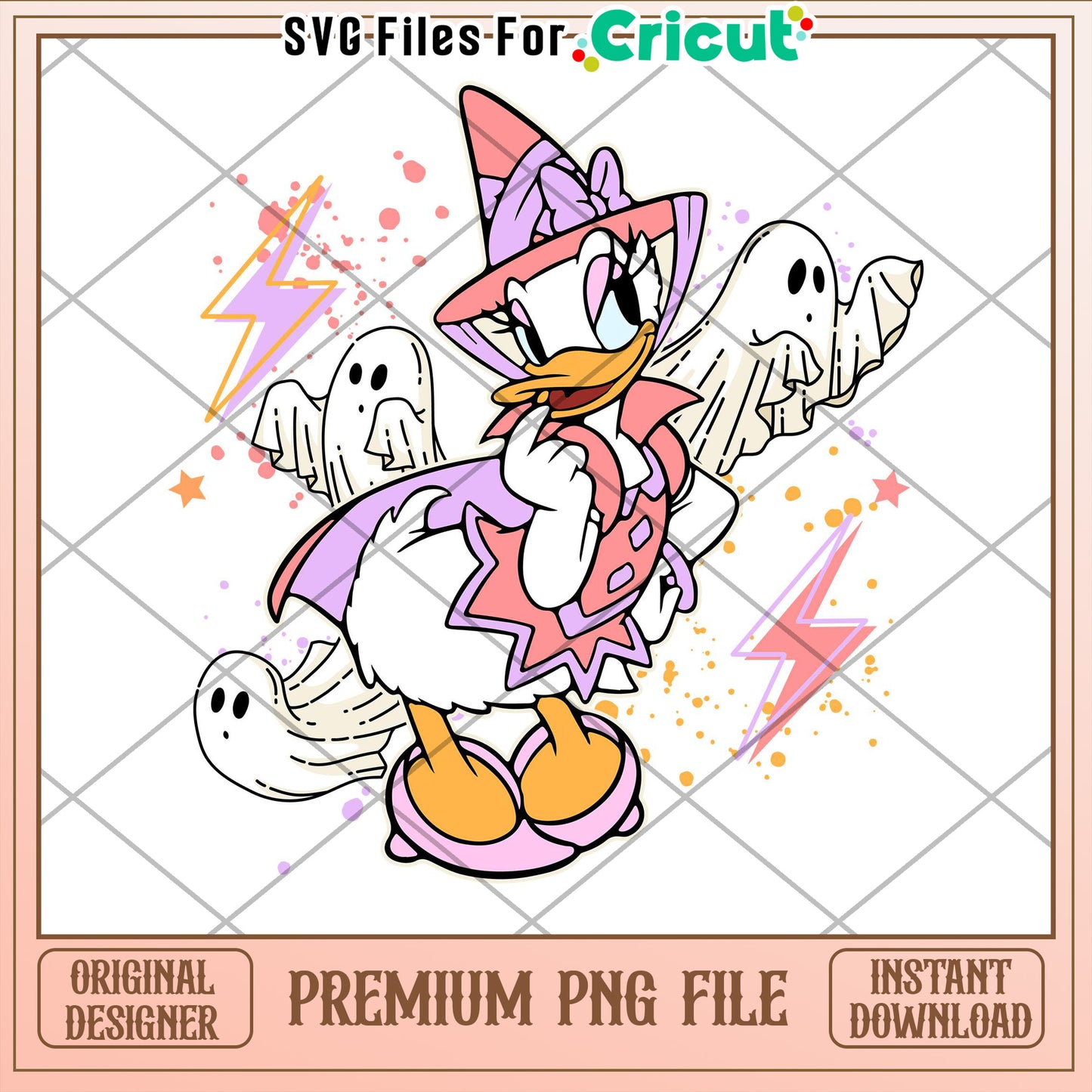 Daisy Duck Halloween PNG Cricut