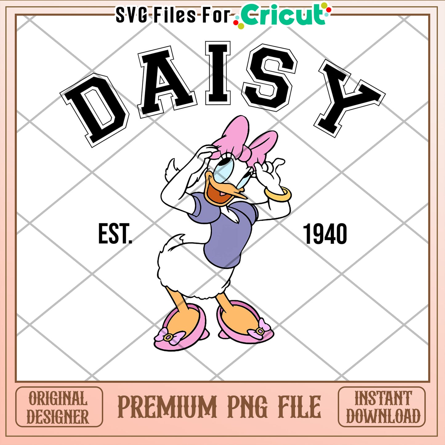 Daisy Duck PNG Cricut Design 1940