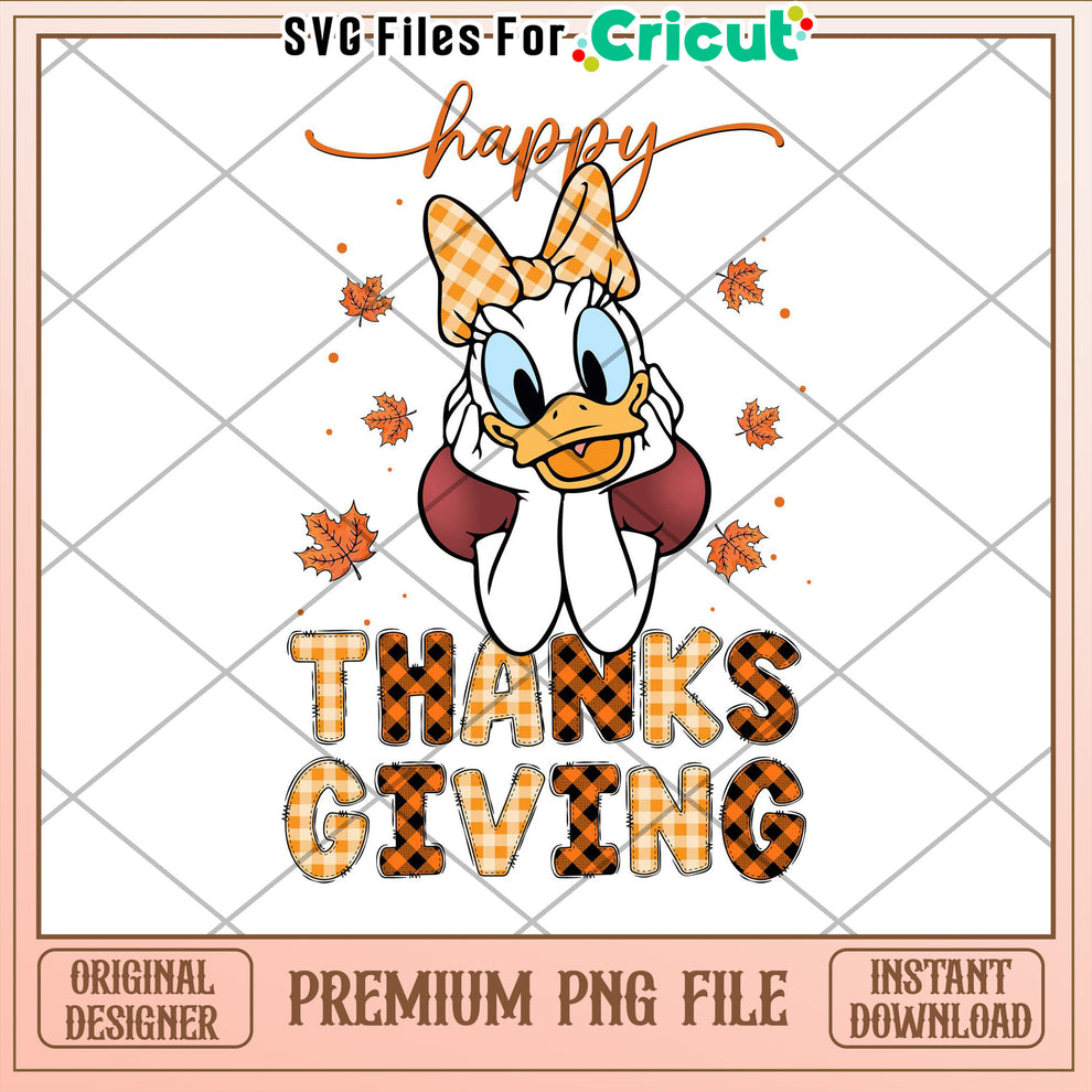 Daisy Duck Thanksgiving PNG – svg files for cricut