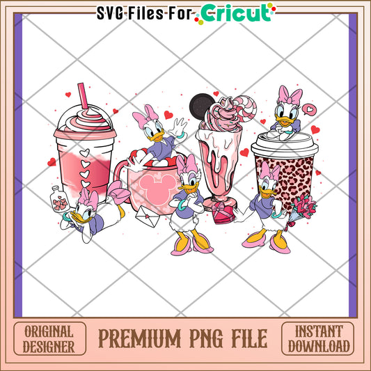 Daisy Duck Valentine PNG Design