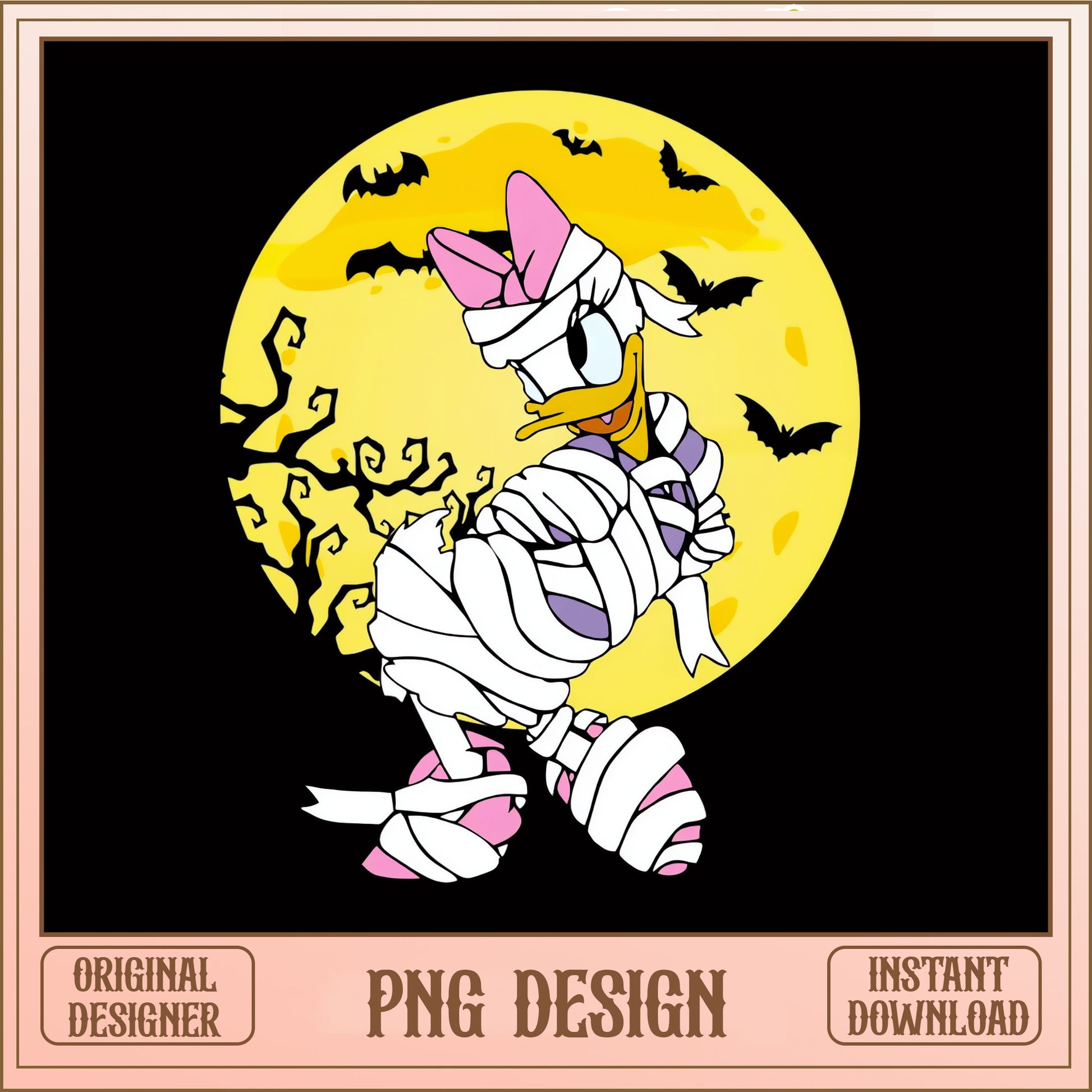 Daisy Duck Halloween Mummy PNG, Spooky Disney PNG, Trick Or Treat PNG