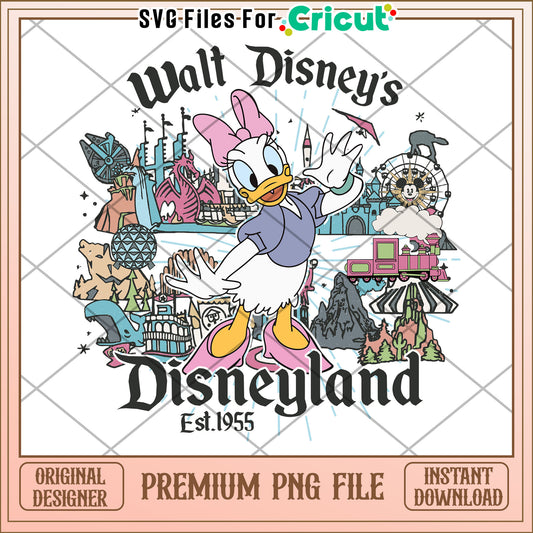 Daisy disneyland est 1955 png, daisy and donald png, daisy png