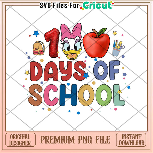 Daisy dog 100 days of school png, disney character png, school png