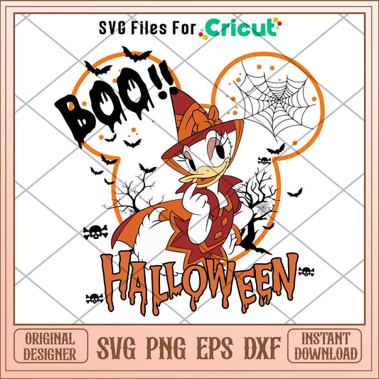 Daisy duck Boo halloween svg, Disney characters svg, Digital Download