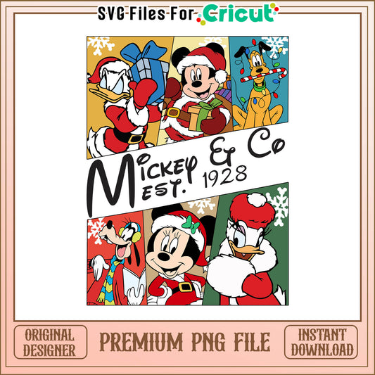 Daisy duck & CO est.1928 png, donald and daisy duck christmas​png