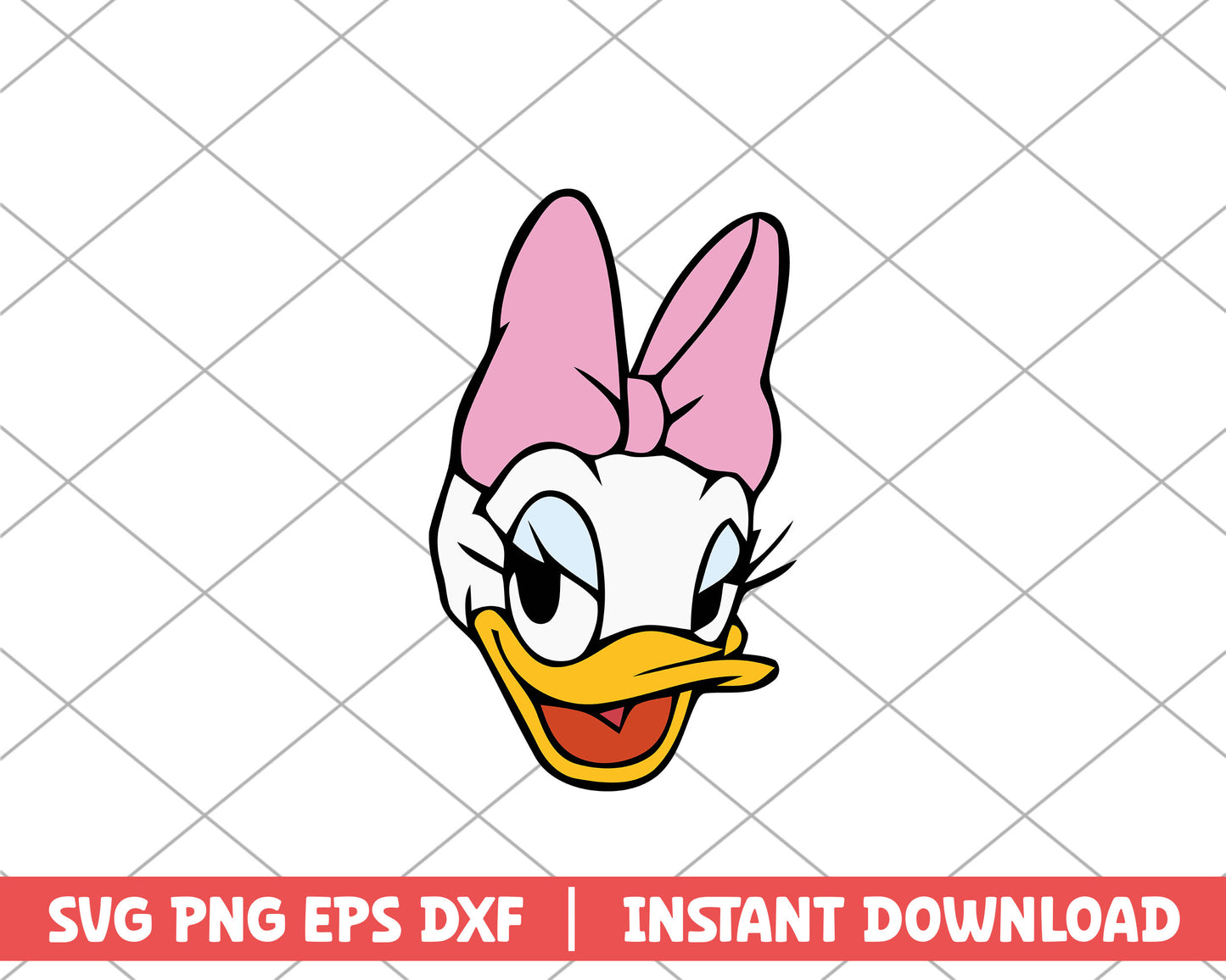 Daisy duck character disney svg