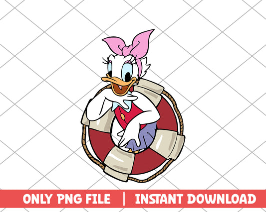 Daisy duck life vest disney png 