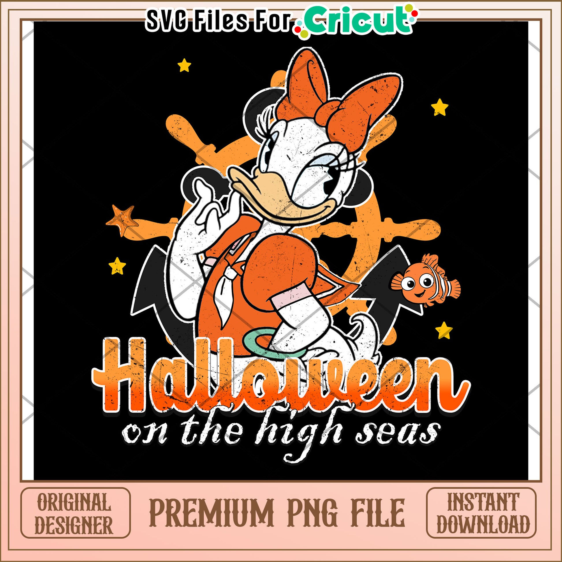 Daisy on the hight street png, hallow​​ png, halloween wallpaper​ png