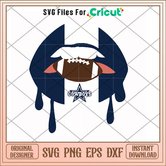 Dalals Cowboys lips svg, Dalals Cowboys svg, new nfl svg