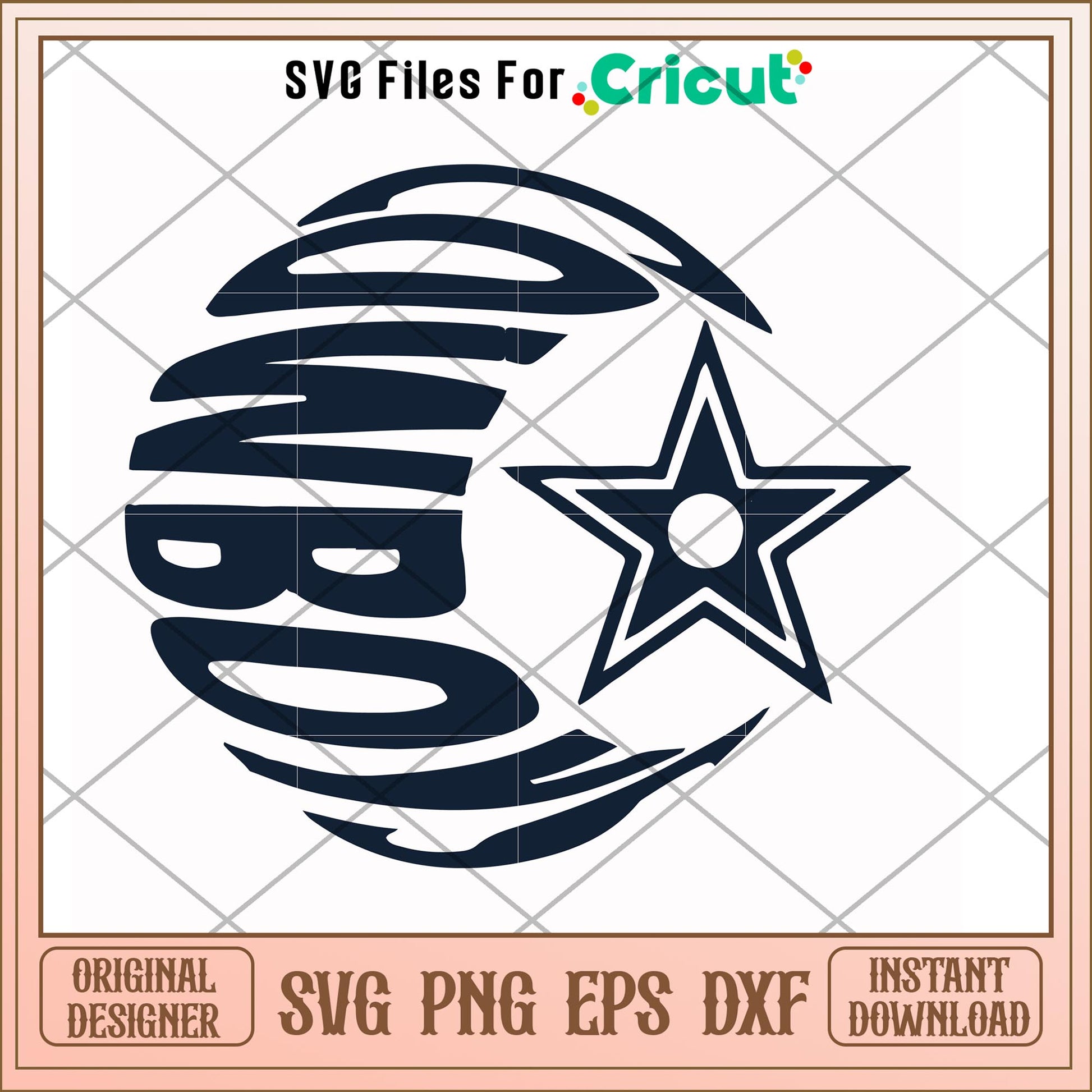 Dalals Cowboys logo star black svg, Dalals Cowboys svg, new nfl svg