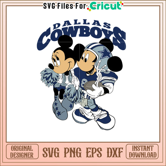 Dallas Cowboys Cheerleader SVG Fun Sports Design